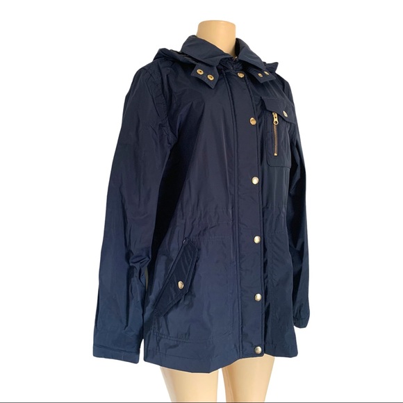 Denver Hayes Windbreaker Lightweight Utility Sport Jacket Hooded Cinch Waist - Picture 4 of 10